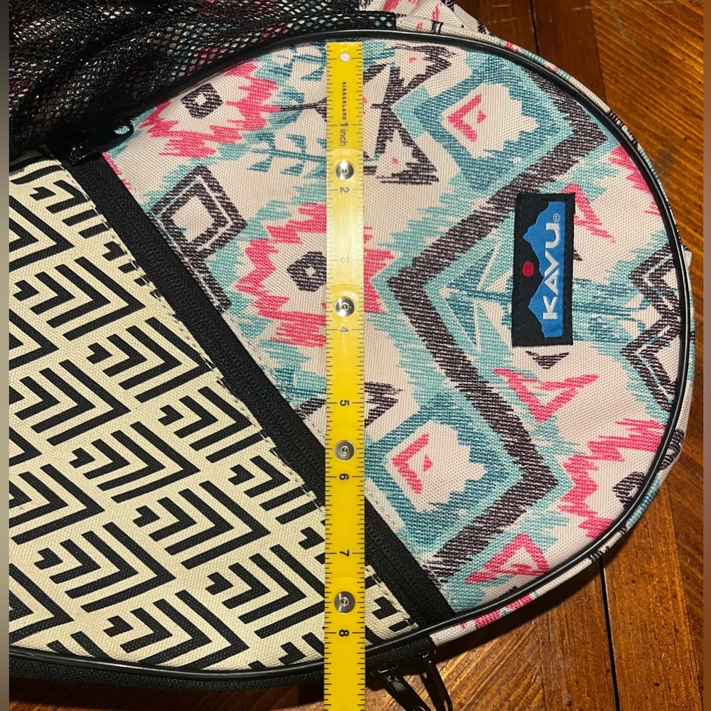 KAVU Rope Sling Bag Aztec Southwestern Geometric Print Crossbody Backpack NWOT - Picture 13 of 16